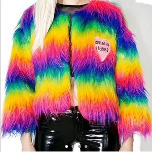 Isolated hero rainbow fur🌈